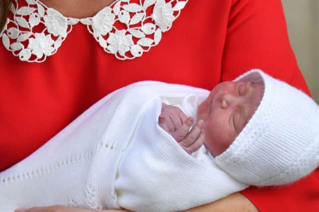 The Duke and Duchess of Cambridge and their newborn son outside the Lindo Wing at St Mary's Hospital in Paddington, London. Picture: PA Wire