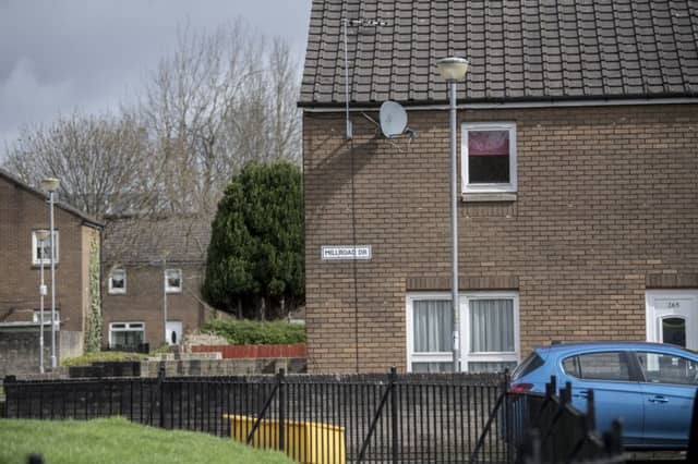 Shots were fired at a house in the east end district of Calton. Picture: John Devlin/TSPL