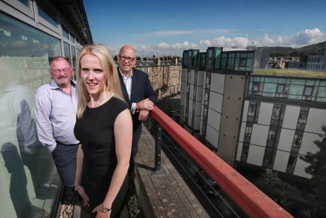 Left to right: George Elliott, Kirsty Mackenzie and John Anderson. Picture: Stewart Attwood.