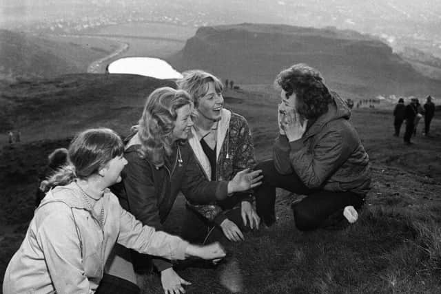 The gathering of the May dew - pictured on Arthur's Seat in the 1950s and '60s. Picture: TSPL