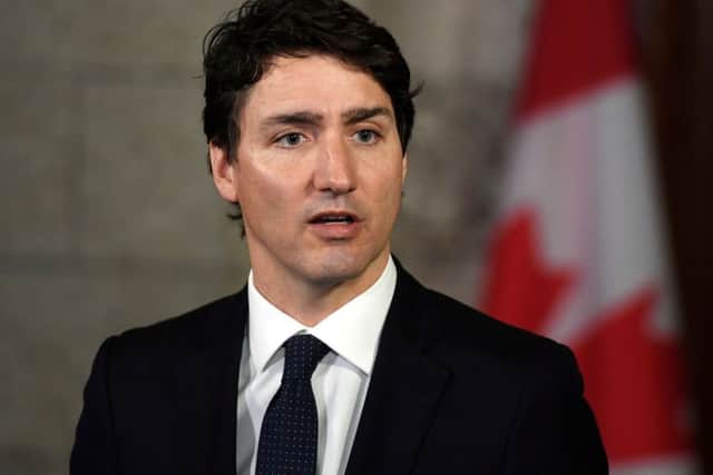 Prime Minister Justin Trudeau dismissed the possibillity of terrorism. Picture: Justin Tang/The Canadian Press via AP