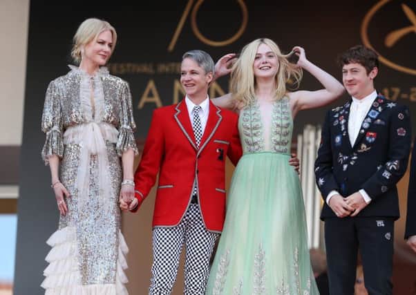 Nicole Kidman, John Cameron Mitchell, Elle Fanning and Alex Sharp at the How To Talk To Girls At Parties screening during the 2017 Cannes Film Festival PIC: Neilson Barnard/Getty Images