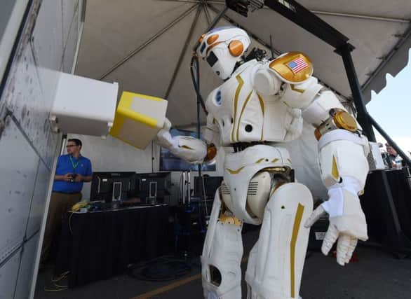 A humanoid robot named 'Valkyrie' designed by NASA. Picture: AFP/Mark Ralston