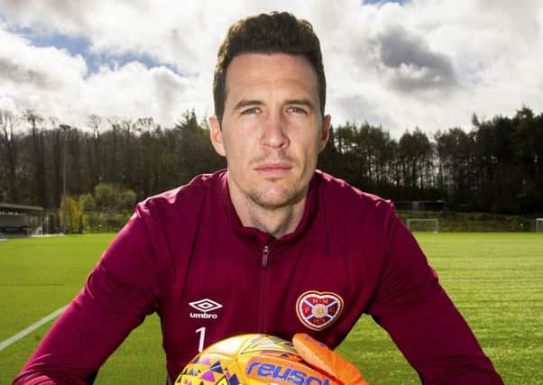 Hearts goalkeeper Jon McLaughlin is expected to return to English football ahead of next season. Picture: Ross MacDonald/SNS