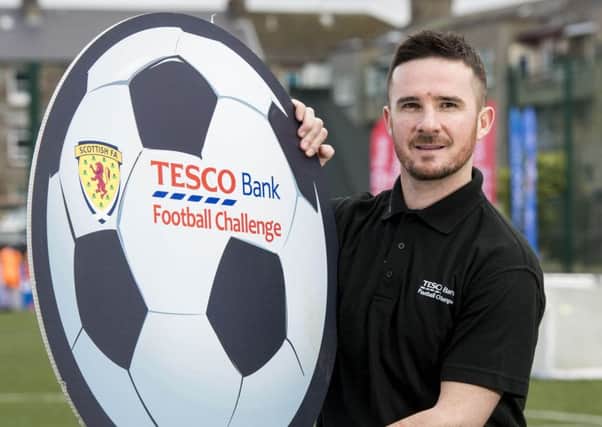Former Rangers and Scotland captain Barry Ferguson helps to promote this years Tesco Bank Football Challenge programme. Picture: Craig Williamson/SNS