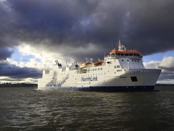 MV Hrossey, one of the three ferries to be bought by the Scottish Government. Picture: NorthLink