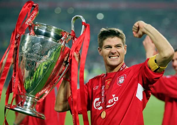Steven Gerrard is a European Cup winner from his time with Liverpool. Picture: Getty