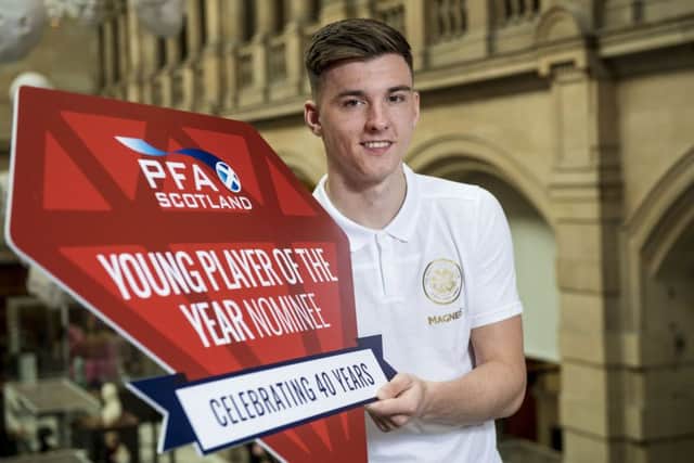 Kieran Tierney is gunning for his third Young Player of the Year award after being nominated for the 2017/18 gong. Picture: SNS