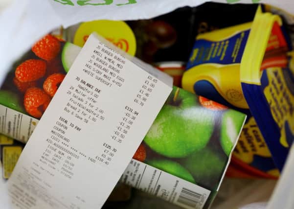 File photo dated 18/01/11 of grocery shopping purchased from a supermarket, as Britain's supermarkets are facing calls for a competition inquiry after Which? accused firms of ripping off shoppers with misleading and confusing prices. PRESS ASSOCIATION Photo. Issue date: Tuesday April 21, 2015. In its super-complaint to the Competition and Markets Authority (CMA), the consumer group said retailers were creating the illusion of savings through the use of multi-buys, shrinking products and baffling sales offers. See PA story CITY Grocers. Photo credit should read: Gareth Fuller/PA Wire