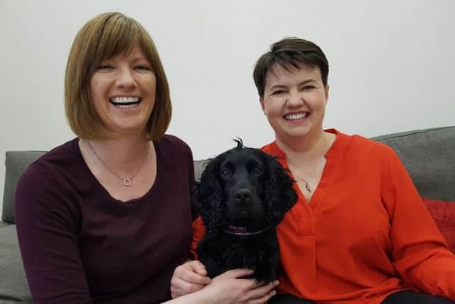 Ruth Davidson and her partner Jen Wilson. Picture: Twitter