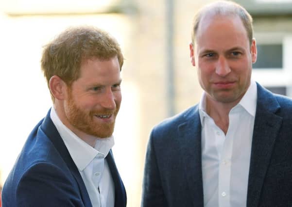 Prince Harry and Prince William. Picture: Toby Melville/PA Wire