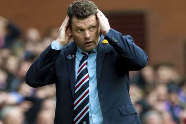 Rangers boss Graeme Murty is under pressure ahead of the derby. Picture: SNS
