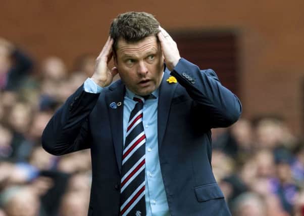 Rangers boss Graeme Murty is under pressure ahead of the derby. Picture: SNS