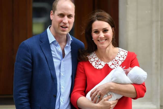 William and Kate have revealed the name of their newly born son. Picture: John Stillwell/PA Wire