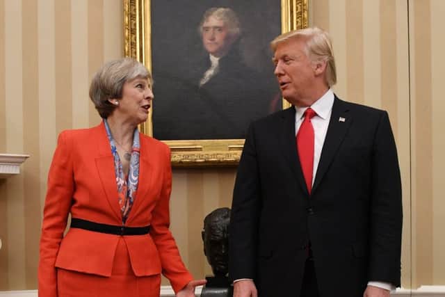 Trump is to visit the UK on July 13 and hold bilateral talks with May. Picture: PA Wire