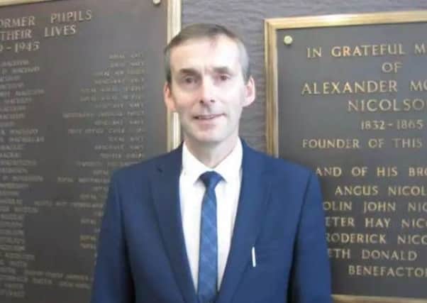 Angus MacLennan, head teacher of e-Sgoil. Picture: Contributed