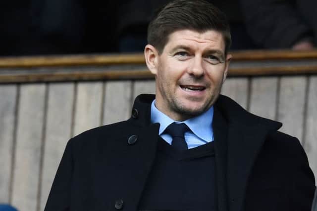 Steven Gerrard was at Ibrox on 11 March for the Old Firm game which Celtic won 3-2. Picture: Alan Harvey/SNS