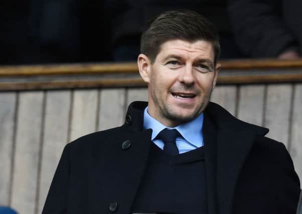 Steven Gerrard was at Ibrox on 11 March for the Old Firm game which Celtic won 3-2. Picture: Alan Harvey/SNS