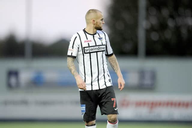 Dunfermline's Kallum Higginbotham. Picture: Michael Gillen