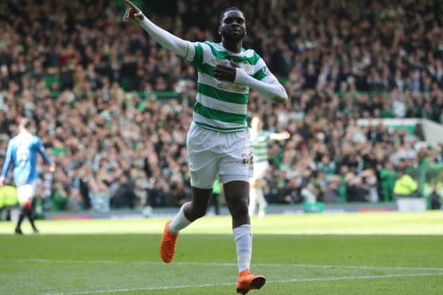Odsonne Edouard celebrates after scoring his side's second goal. Picture: Getty