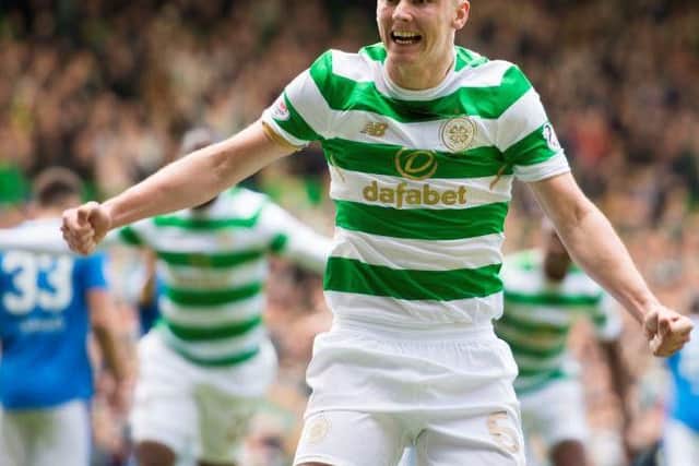 Tierney celebrates the opening goal