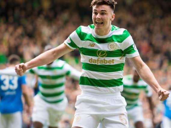Tierney celebrates the opening goal