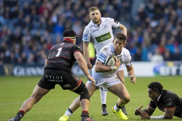 Every PRO14 game, such as the 1872 Cup between Edinburgh and Glasgow, is to be shown live on TV in HD. Picture: SNS Group