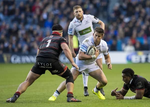 Every PRO14 game, such as the 1872 Cup between Edinburgh and Glasgow, is to be shown live on TV in HD. Picture: SNS Group