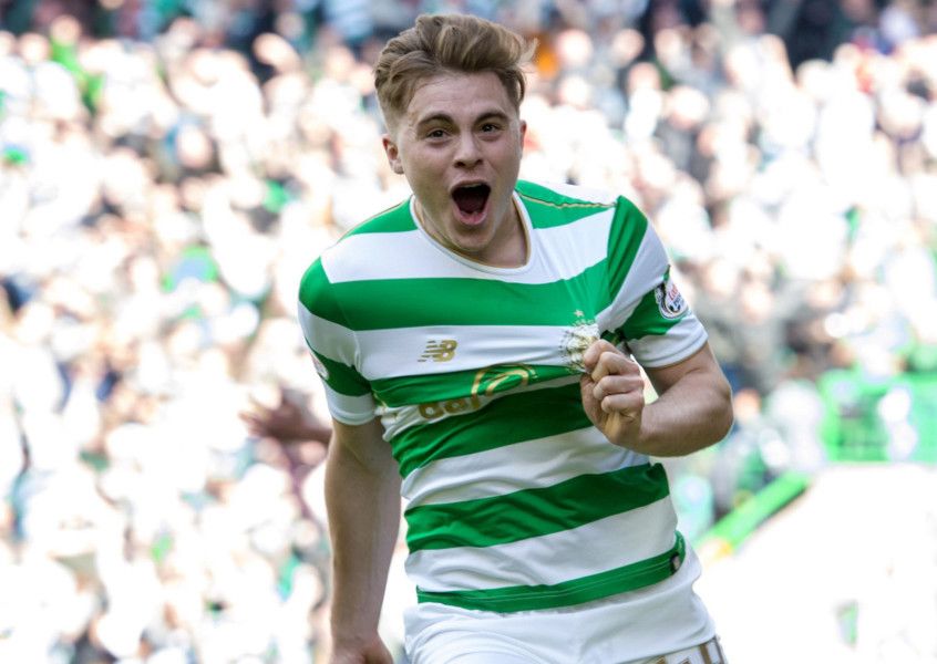 James Forrest: First Old Firm goal gets brother off his back