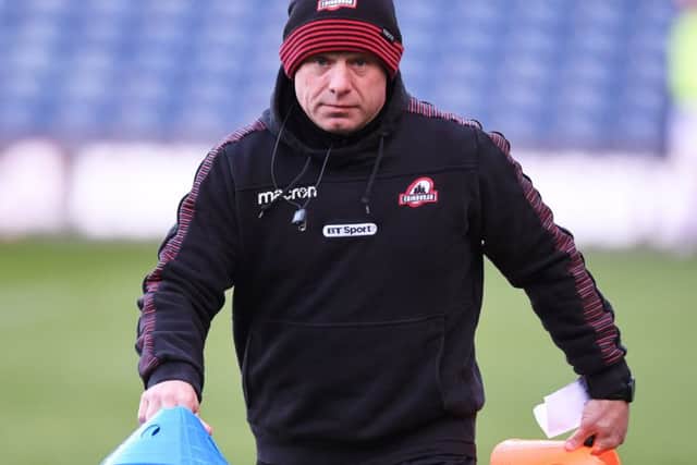 Edinburgh head coach Richard Cockerill during a training session. Picture: Gary Hutchison/SNS/SRU