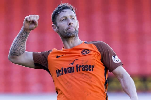 Scott McDonald is back in his favoured striking role for Dundee United. Picture: SNS.