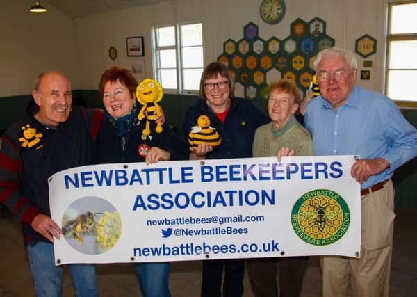 Members of Newbattle Beekeepers Association, who are in their new Beekeeping Academy, in a converted WW2 hut at Newbattle Abbey College