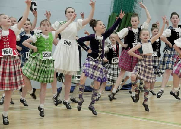 The fun fling at Bute Highland Dance Festival.