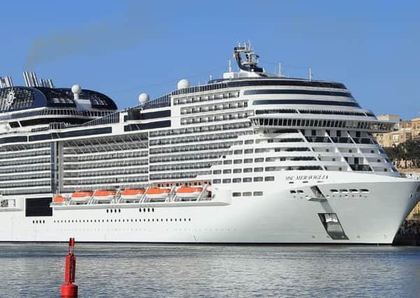MSC Meraviglia is the biggest cruise ship to dock in Scotland. Picture: Wikimedia