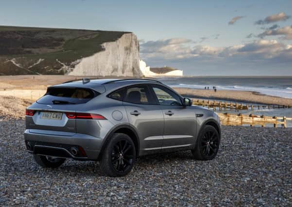 The Jaguar E-Pace is based on the smaller, steel-bodied Range Rover Evoque.
