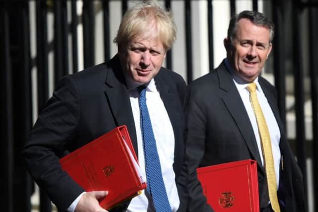 Boris Johnson and Liam Fox attend the first cabinet meeting following the resignation of Home Secretary Amber Rudd. Picture: Chris J Ratcliffe/Getty