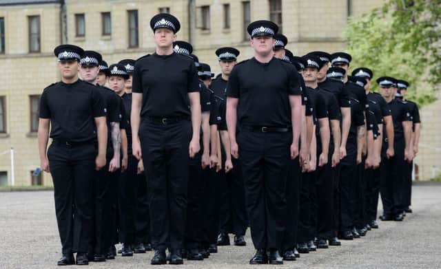 Despite new recruits joining, Police Scotlands strength has fallen. Picture: SWNS