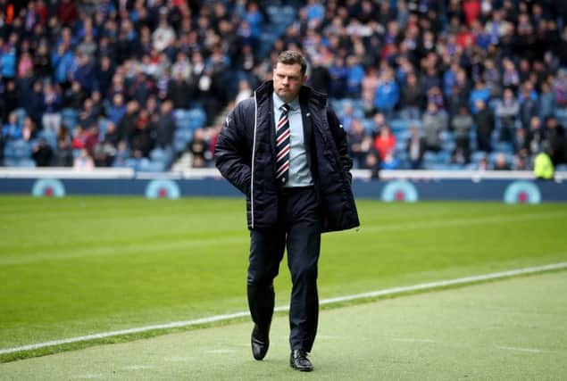 Graeme Murty is no longer manager of Rangers. Picture: PA