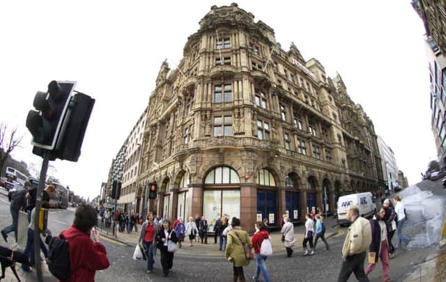 An exterior shot of Jenners department store on Princes Street in Edinburgh. House of Fraser, which owns Jenners, is set to announce store closures across the UK. 
Picture: David Moir