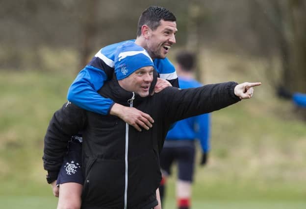 Graeme Murty appeared to lose the respect of the Ibrox dressing room. Picture: SNS
