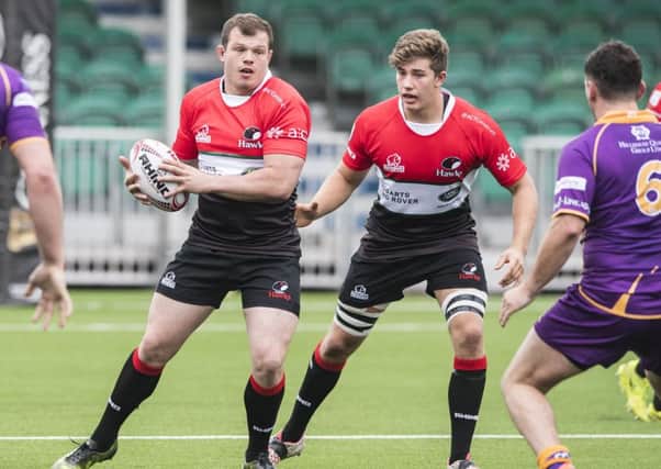 Glasgow Hawks, in action against Marr in the BT Premiership this season, have missed out on a place in the Super 6. Picture: SNS/SRU