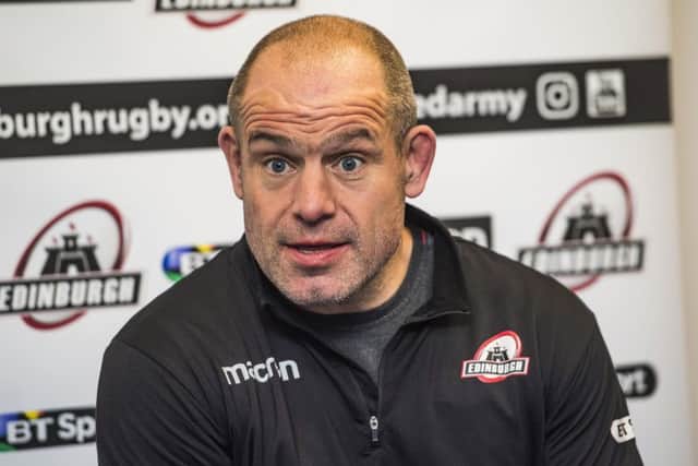 Edinburgh Rugby head coach Richard Cockerill wants to sign a scrum-half from Glasgow. Picture: SNS