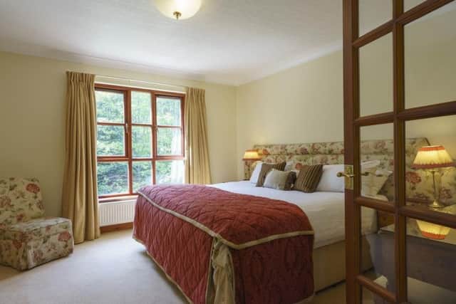 One of the refurbished bedrooms at Murrayshall