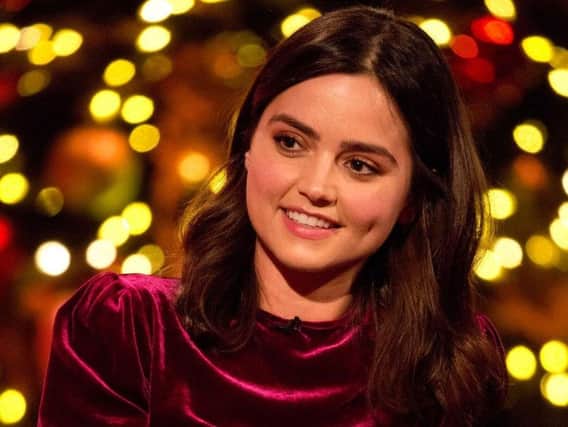 Jenna Coleman has been filming in Glasgow