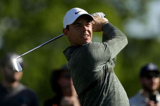 Rory McIlroy plays a shot during the pro-am for the Wells Fargo Championship at Quail Hollow Club. Picture: Getty Images