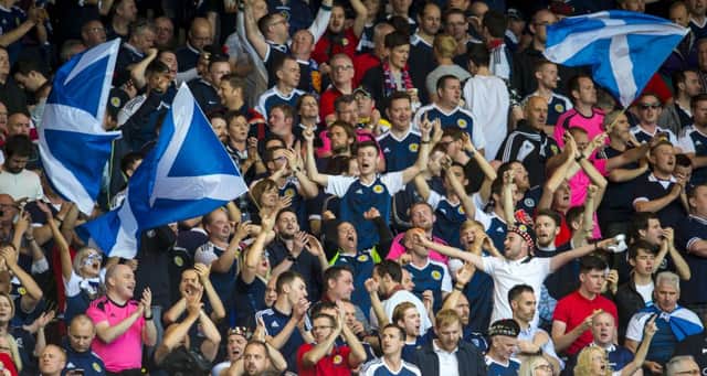 An image from the World Cup qualifier between Scotland and England at Hampden Park that finished 2-2. MSPs have argued against moving international football matches away from the venue