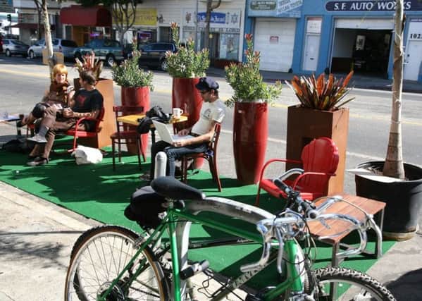 A PARK(ing) Day in San Francisco. Photograph: Scott Beale/LaughingSquid.com