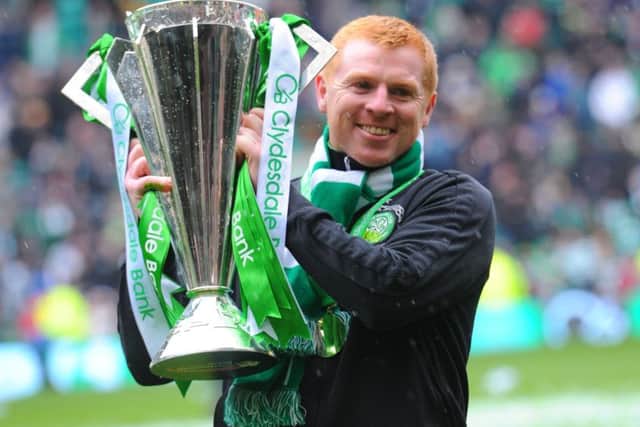 Neil Lennon won three titles as manager of Celtic. Picture: Robert Perry