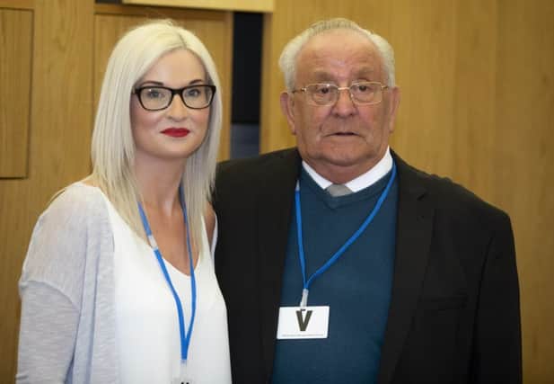 Gillian Murray and David Ramsay Snr, niece and father of David Ramsay who committed suicide in Dundee