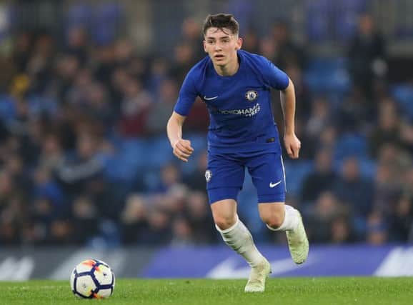 Billy Gilmour has impressed in Chelsea's youth system since making the switch last summer. Picture: Getty